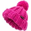 Marque Bonnet Fly Femme Chunky Pom Rose -Vélos électriques Soldes bonnet fly femme chunky pom rose