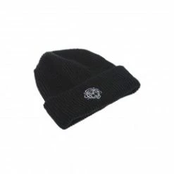 Marque Bonnet Odyssey® Monogram Cuff - Noir -Vélos électriques Soldes bonnet odyssey monogram cuff black 1