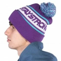 Marque Bonnet StayStrong Faster Bobble - Violet -Vélos électriques Soldes bonnet staystrong faster bobble purple 1 1