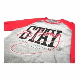 Marque Tshirt Stay Strong Miami Raglan Red/Grey 4 Marque Tshirt Stay Strong Miami Raglan Red/Grey – Image 2
