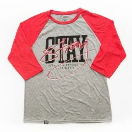 Marque Tshirt Stay Strong Miami Raglan Red/Grey 3 Marque Tshirt Stay Strong Miami Raglan Red/Grey